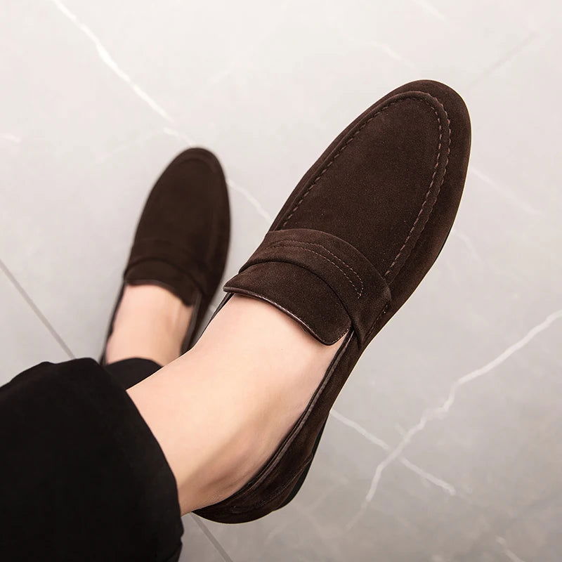 Men’s Classic Suede Loafers – Timeless Slip-On Shoes