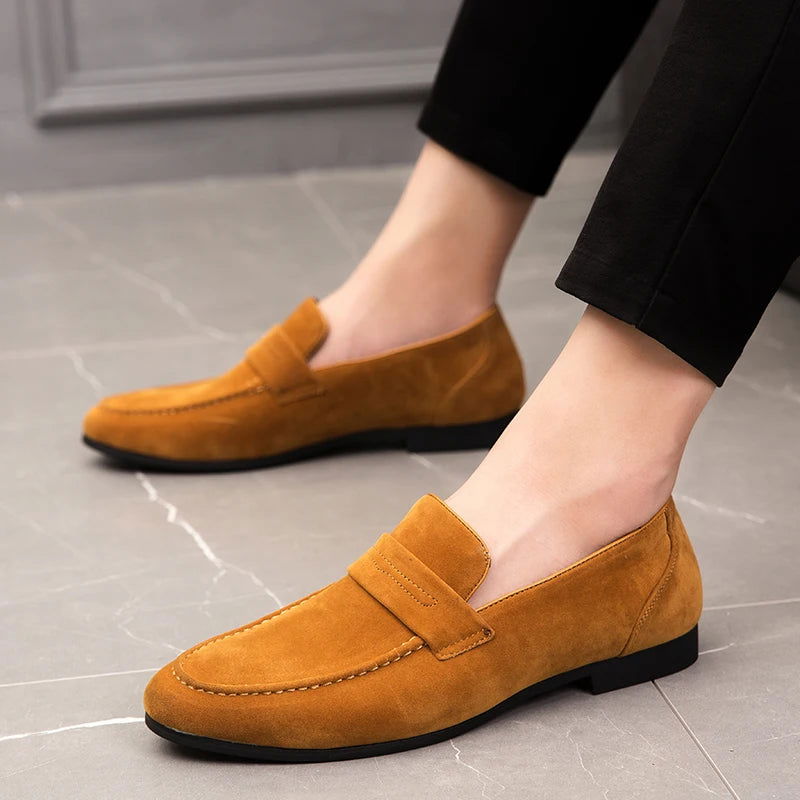Men’s Classic Suede Loafers – Timeless Slip-On Shoes