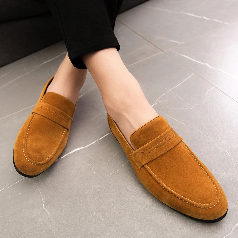 Men’s Classic Suede Loafers – Timeless Slip-On Shoes