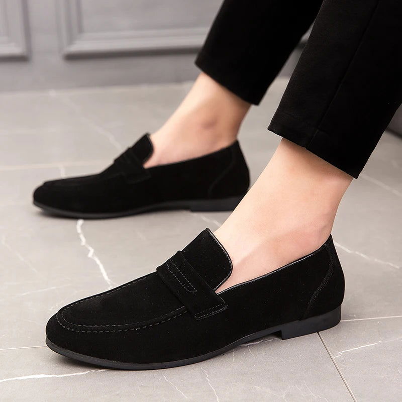 Men’s Classic Suede Loafers – Timeless Slip-On Shoes