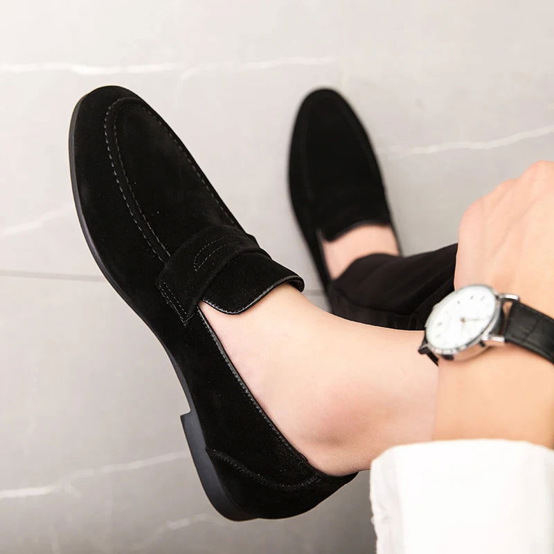 Men’s Classic Suede Loafers – Timeless Slip-On Shoes