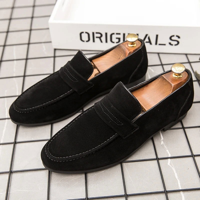 Men’s Classic Suede Loafers – Timeless Slip-On Shoes