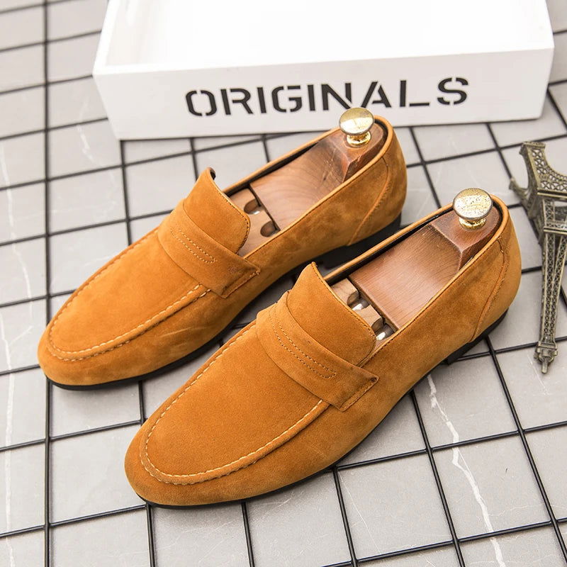 Men’s Classic Suede Loafers – Timeless Slip-On Shoes