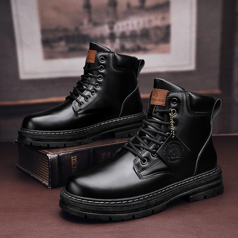 Men’s Warm Winter Boots Shoes – Durable Lace-Up Boots for Cold Weather