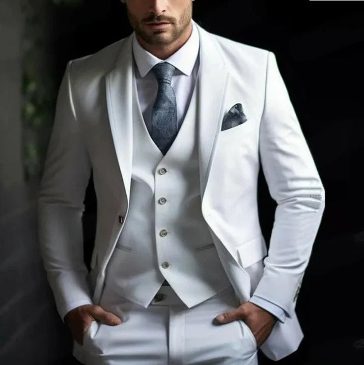 Men’s Stylish 3-Piece Wedding Guest Suit | Classic Fit