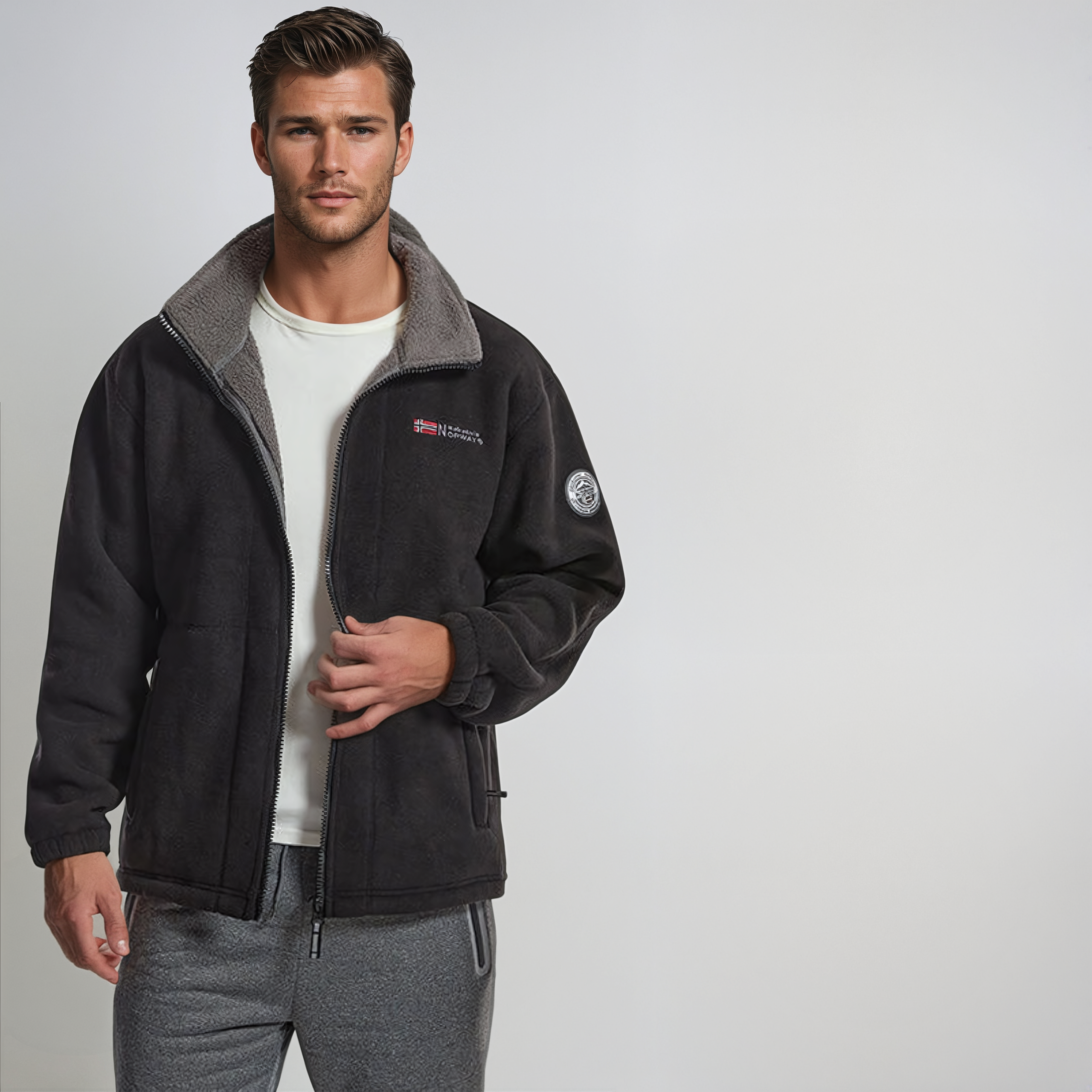 Norway Premium Fleece Zip Jacket Vest | Warm Polar Teddyfell Unisex