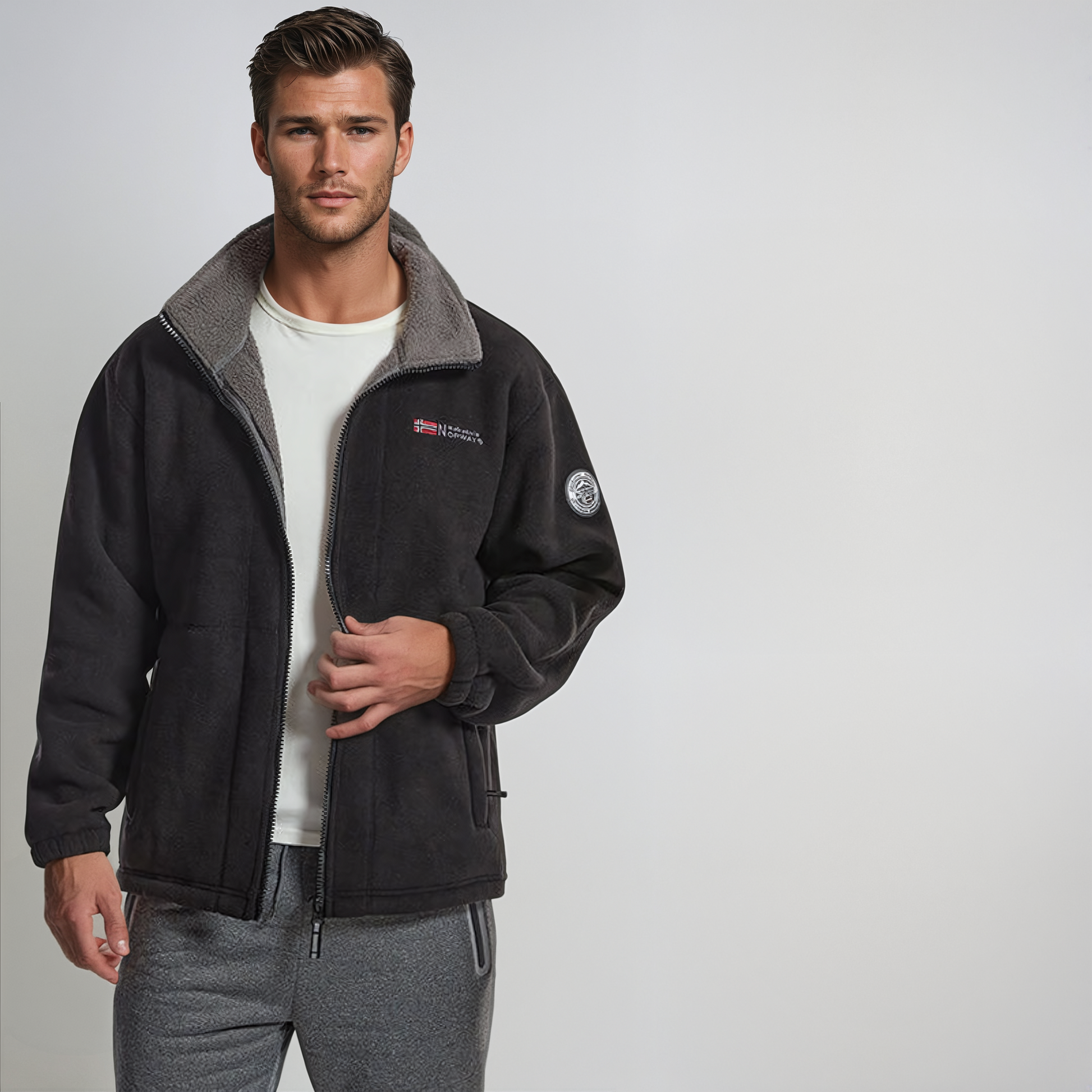 Norway Premium Fleece Zip Jacket Vest | Warm Polar Teddyfell Unisex