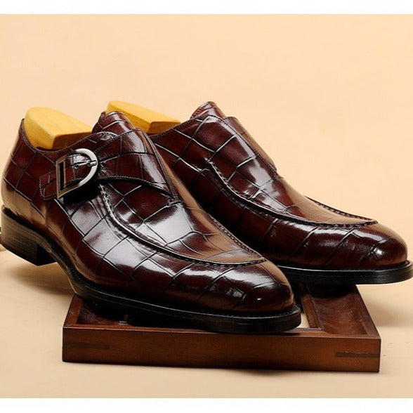 Men’s Strap Loafers – Classic Business Formal Dress Shoes