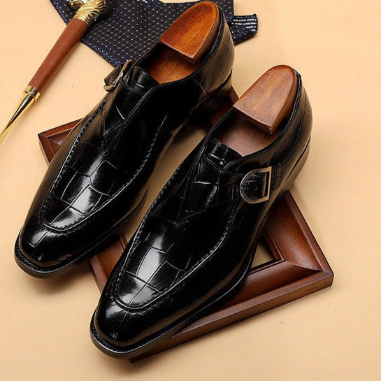 Men’s Strap Loafers – Classic Business Formal Dress Shoes