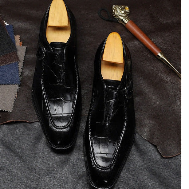 Men’s Strap Loafers – Classic Business Formal Dress Shoes