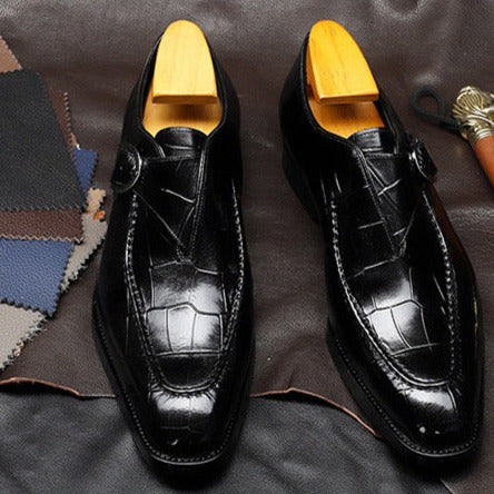 Men’s Strap Loafers – Classic Business Formal Dress Shoes