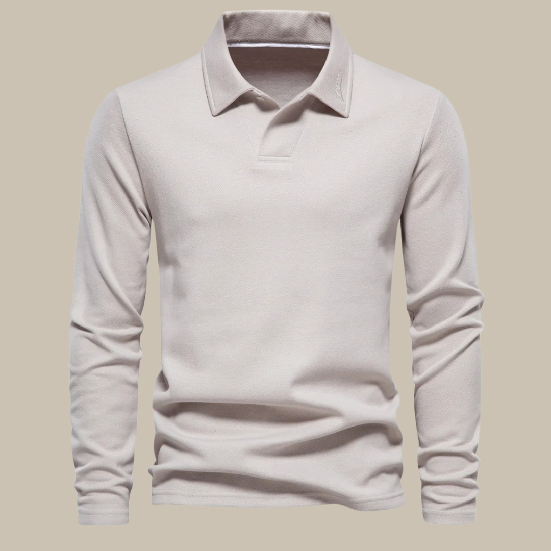 Men’s Long Sleeve Polo Shirt – Stylish Casual Wear
