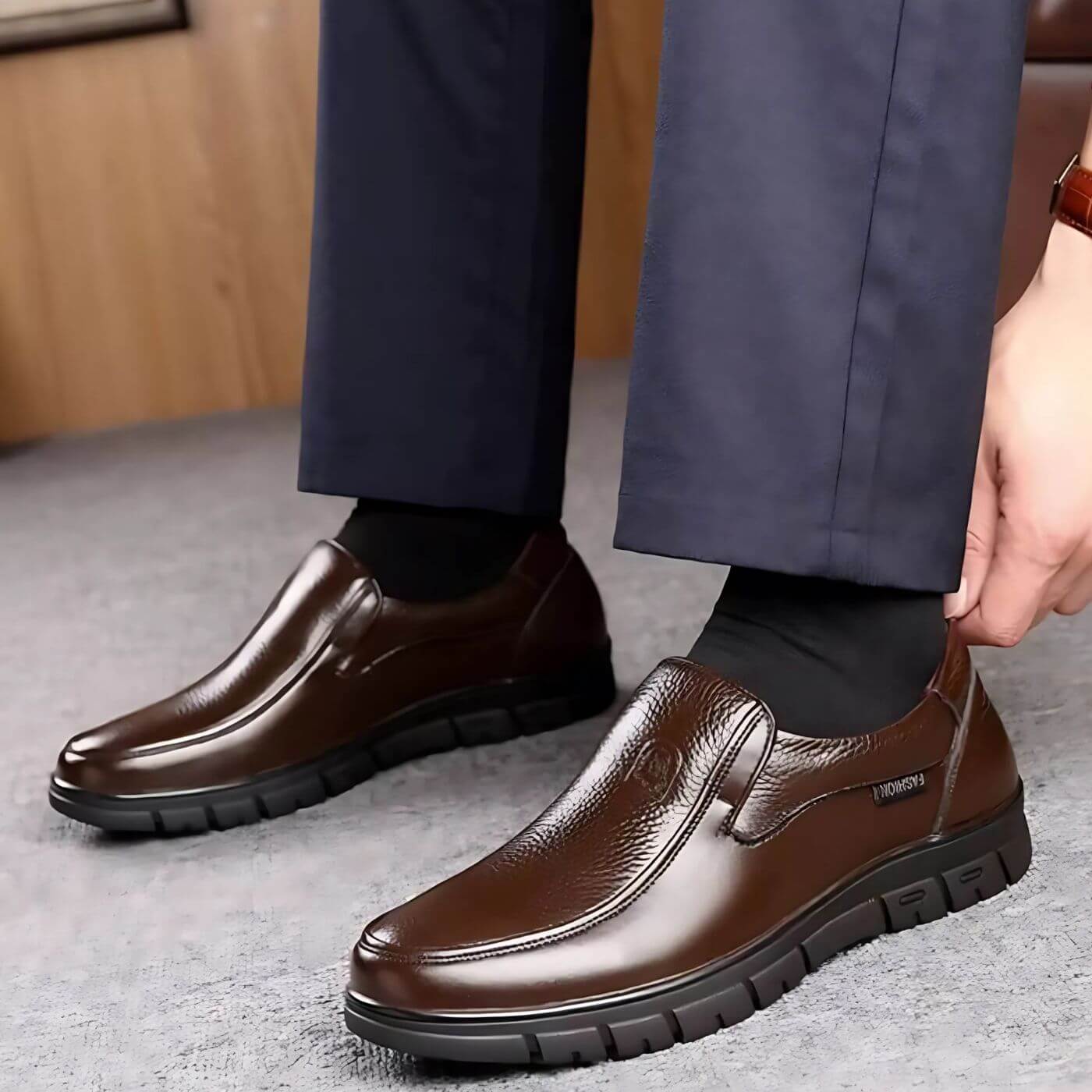 Men's Orthopedic Shoes – Comfortable Support for Pain Relief, Non-Slip Design
