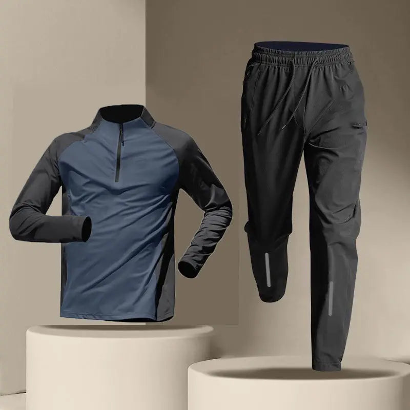 Men’s Quick-Dry Tracksuit – Two-Piece Training Set for Sports and Casual Wear