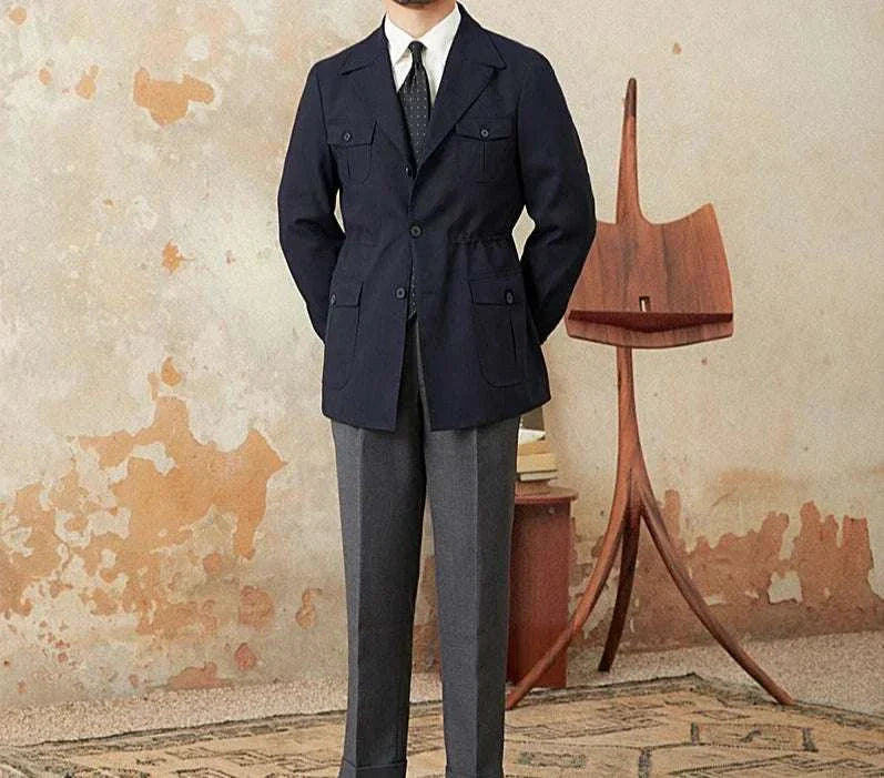 Old Money Vintage Coat for Men – Classic Autumn Jacket
