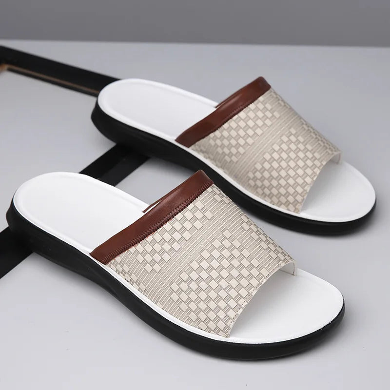 DolceVita Woven Sandals – Men’s Casual Leather-Style Sandals with Comfortable Breathable Design