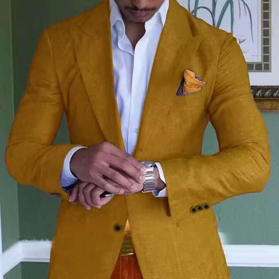 Men’s Slim Fit Linen Blazer – Lightweight, Breathable & Versatile
