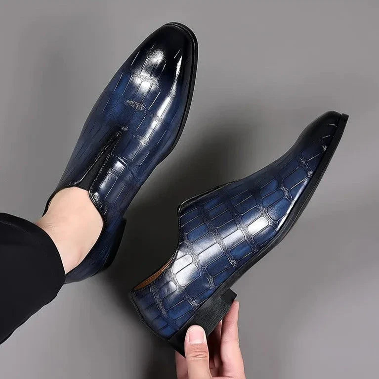 Sevilla Men’s Genuine Leather Loafers – Classic Slip-On Dress Shoes