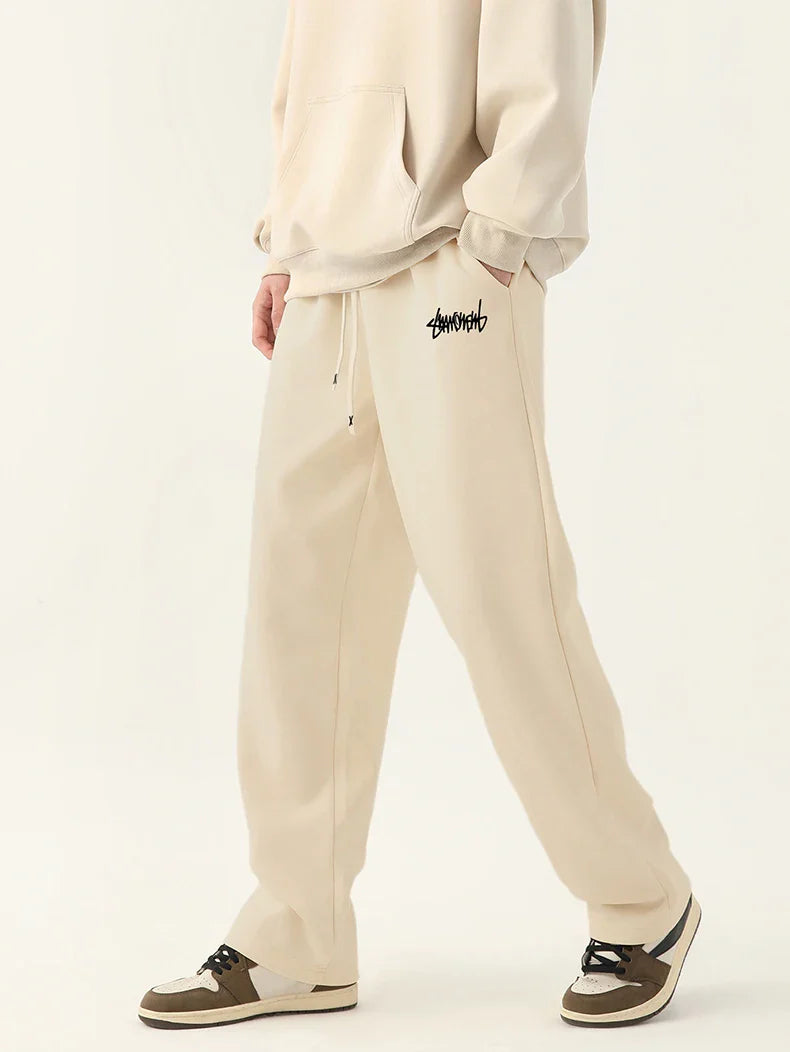 Men’s Straight Fit Joggers – Casual Drawstring Pants with Comfortable Relaxed Style