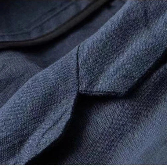 Linen Suit for Men – Lightweight Two-Piece Set with Jacket and Trousers