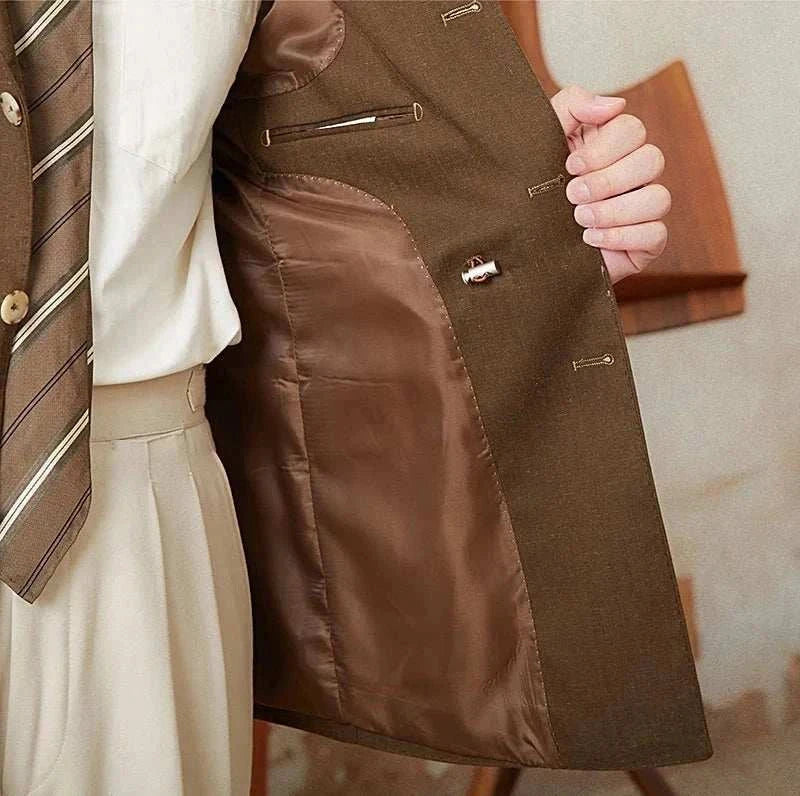 Old Money Vintage Coat for Men – Classic Autumn Jacket