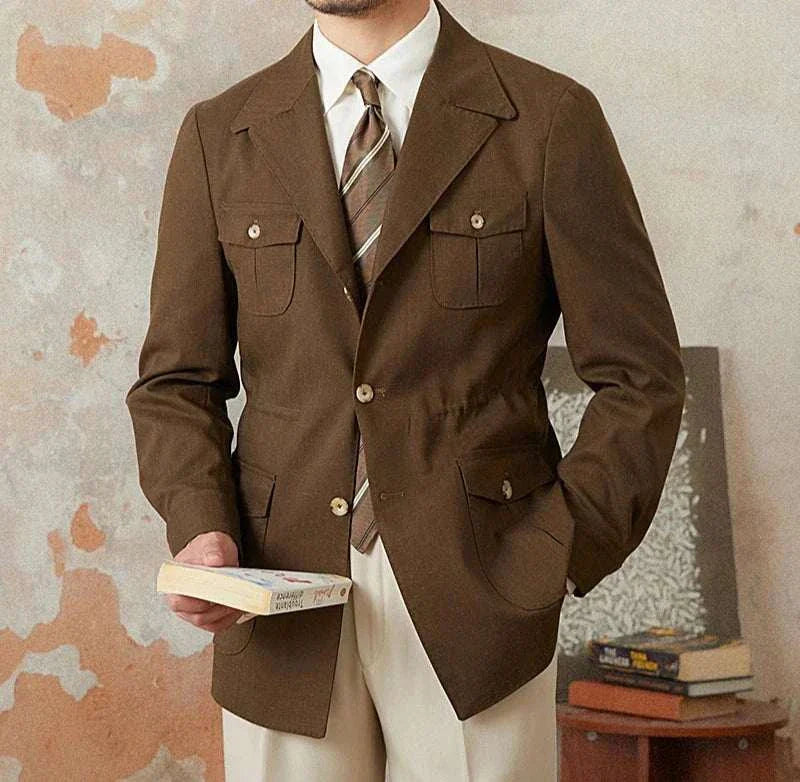Old Money Vintage Coat for Men – Classic Autumn Jacket