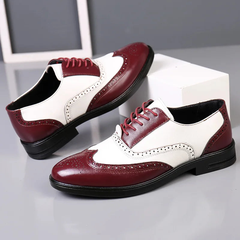Classic Lace-Up Men’s Dress Shoes – Formal Business Leather Style
