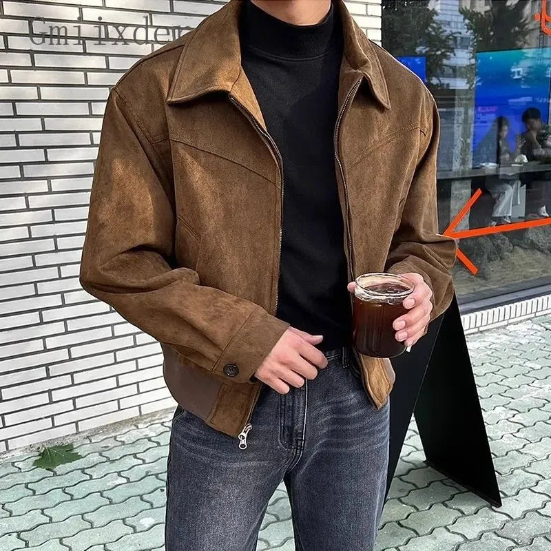 Vintage Men’s Casual Jacket – Classic Lightweight Outerwear