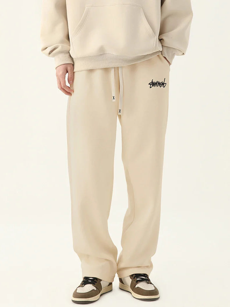 Men’s Straight Fit Joggers – Casual Drawstring Pants with Comfortable Relaxed Style