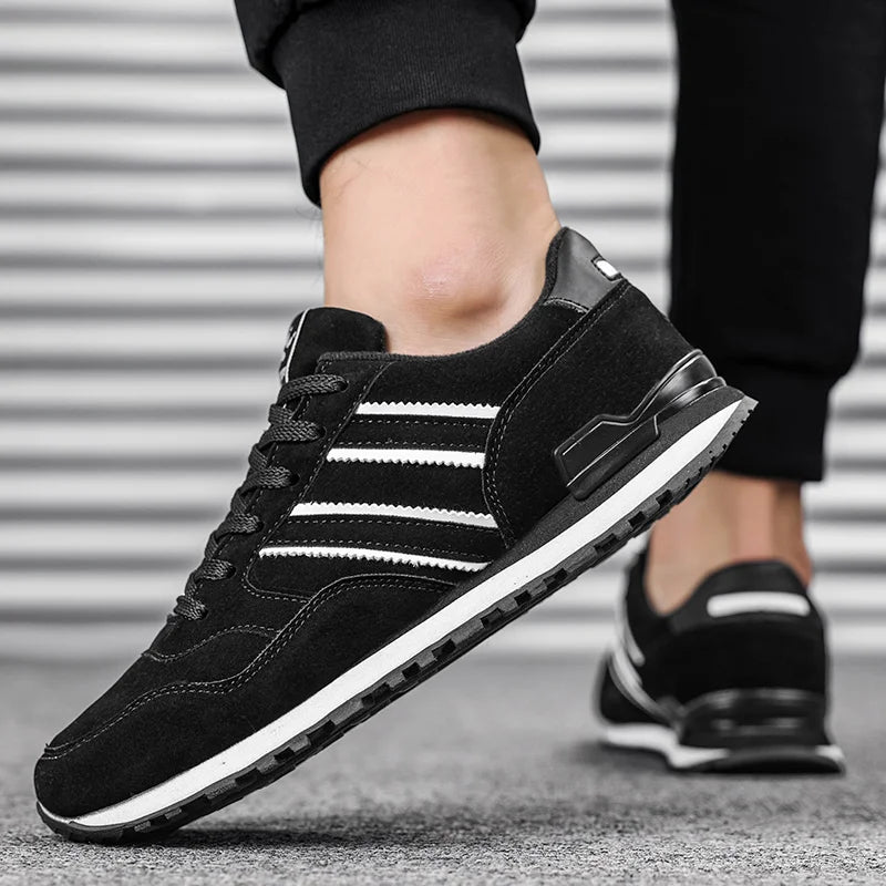 Riley - Men's Casual Sneakers in Breathable Artificial Leather for Outdoor Use