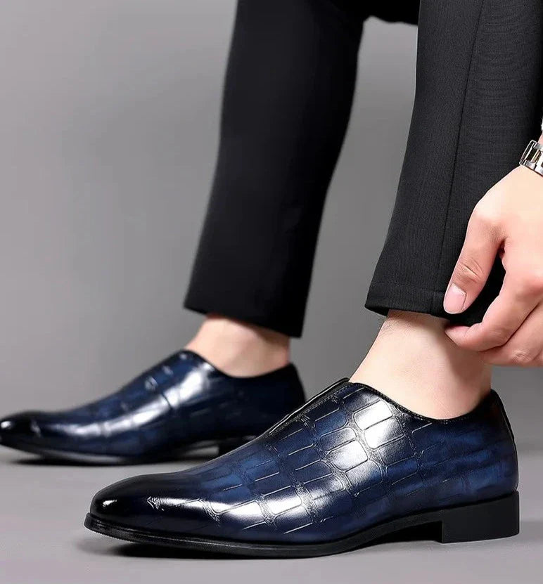 Sevilla Men’s Genuine Leather Loafers – Classic Slip-On Dress Shoes