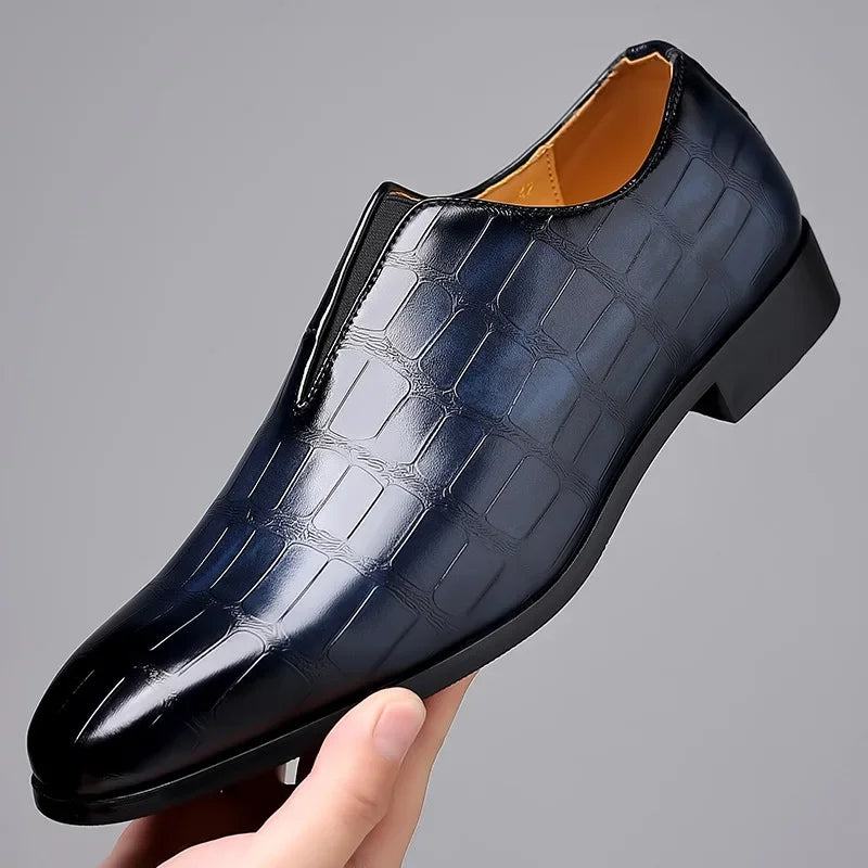 Sevilla Men’s Genuine Leather Loafers – Classic Slip-On Dress Shoes