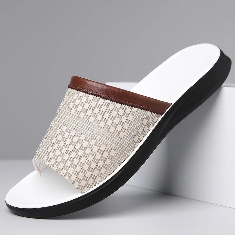 DolceVita Woven Sandals – Men’s Casual Leather-Style Sandals with Comfortable Breathable Design