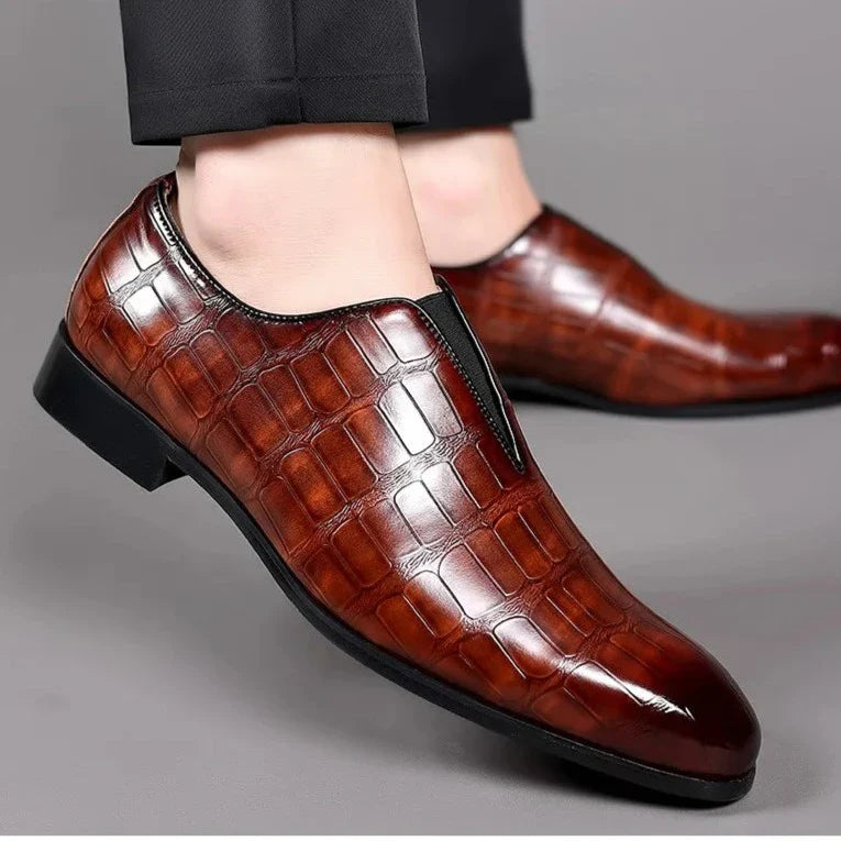 Sevilla Men’s Genuine Leather Loafers – Classic Slip-On Dress Shoes