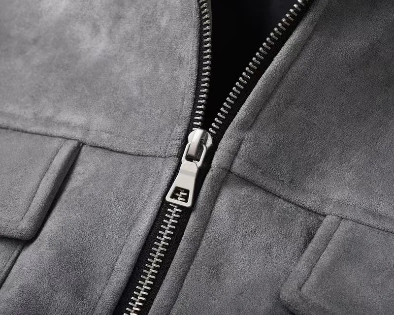 Lucas | Vintage Streetwear Suede Jacket – Casual Retro-Inspired Men’s Outerwear