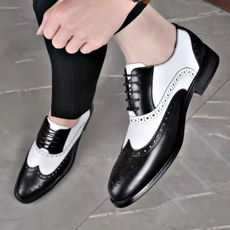 Classic Lace-Up Men’s Dress Shoes – Formal Business Leather Style