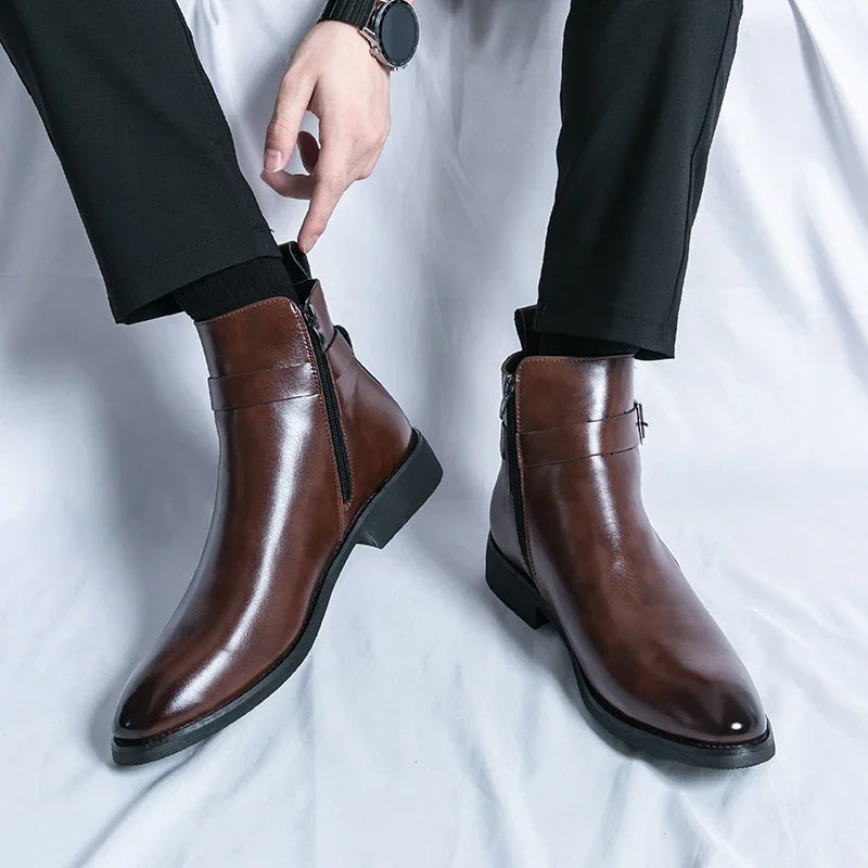 Men’s Chelsea Boots – Premium Genuine Leather, Comfortable Fit