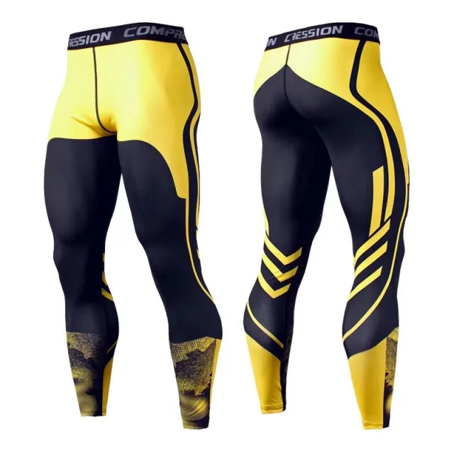 CoreFlex Men's Compression Training Leggings - Performance Sportswear