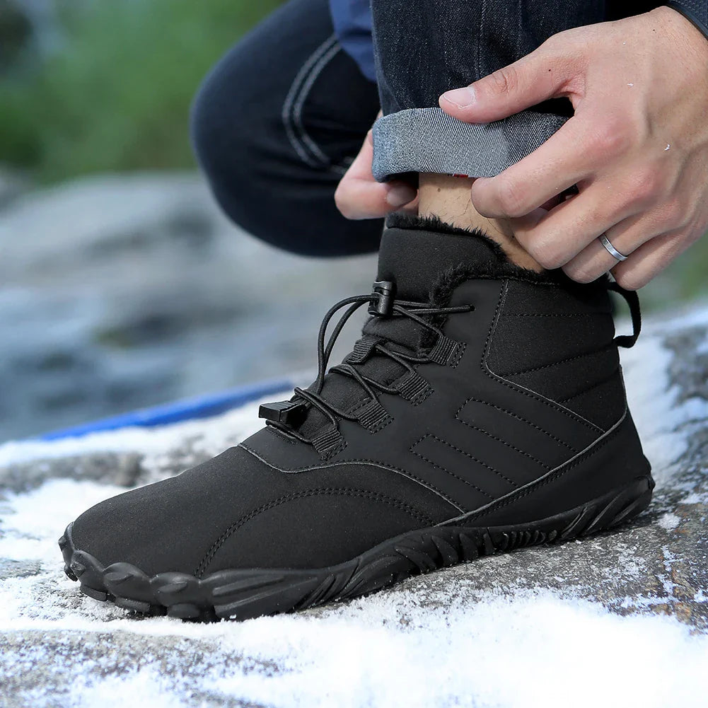 Unisex Winter Barefoot Shoes – Flexible Sole Warm Minimalist Sneakers
