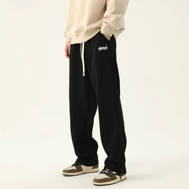 Men’s Straight Fit Joggers – Casual Drawstring Pants with Comfortable Relaxed Style