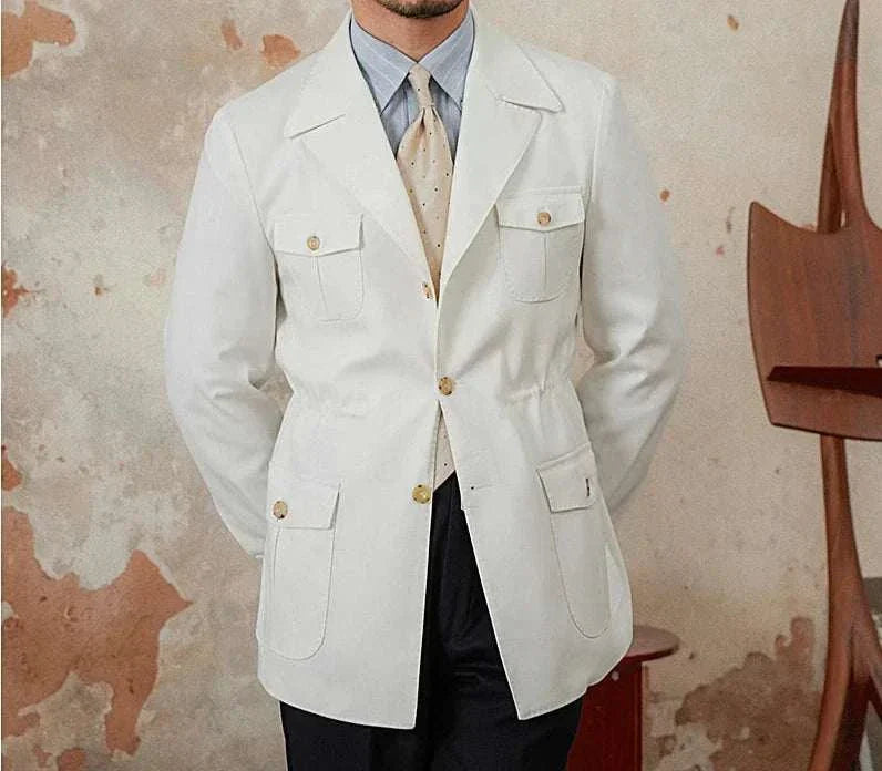 Old Money Vintage Coat for Men – Classic Autumn Jacket