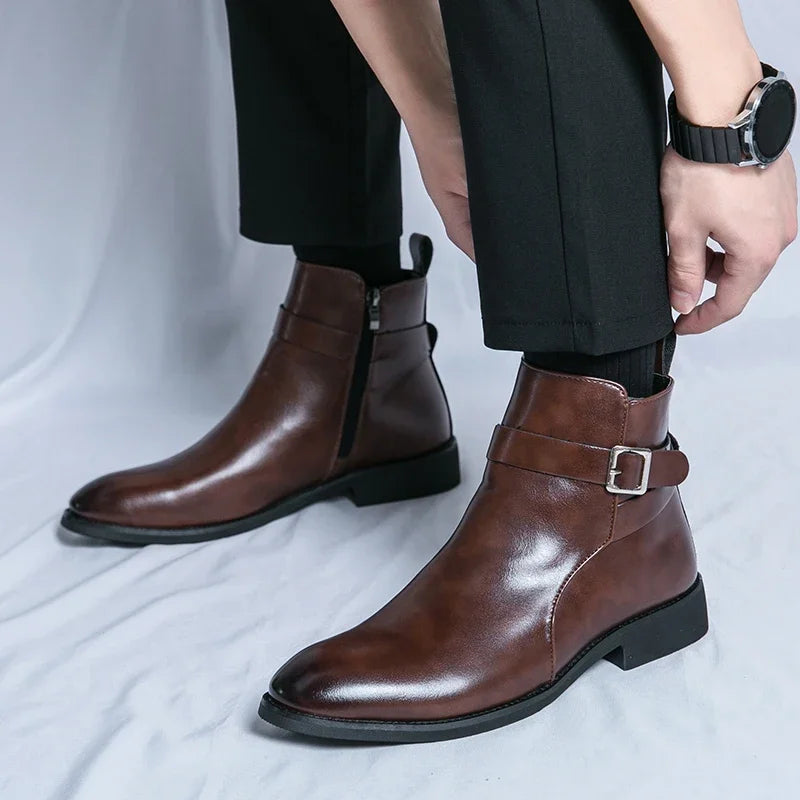 Men’s Chelsea Boots – Premium Genuine Leather, Comfortable Fit