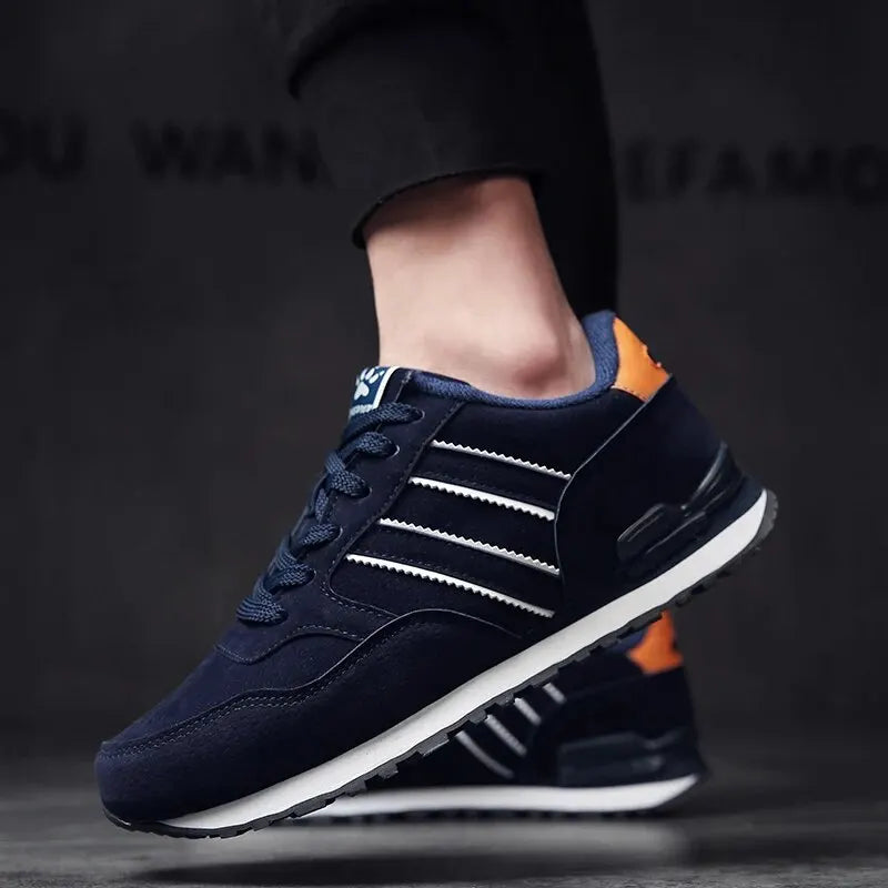 Riley - Men's Casual Sneakers in Breathable Artificial Leather for Outdoor Use