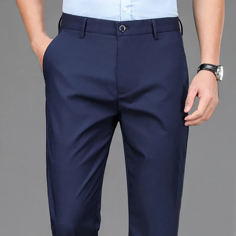 Men’s Slim Fit Stretch Pants – Quick-Dry Lightweight Trousers for Sports and Casual Wear