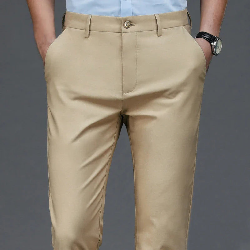 Men’s Slim Fit Stretch Pants – Quick-Dry Lightweight Trousers for Sports and Casual Wear