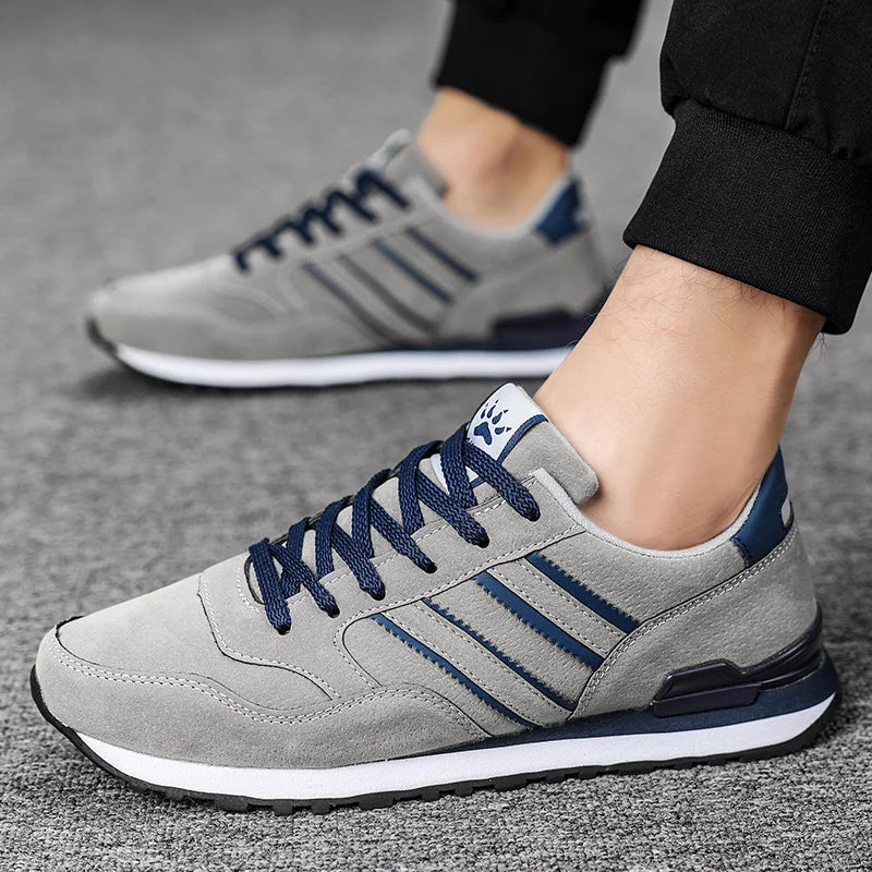 Riley - Men's Casual Sneakers in Breathable Artificial Leather for Outdoor Use