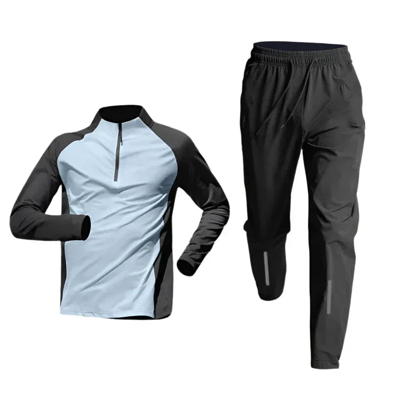 Men’s Quick-Dry Tracksuit – Two-Piece Training Set for Sports and Casual Wear