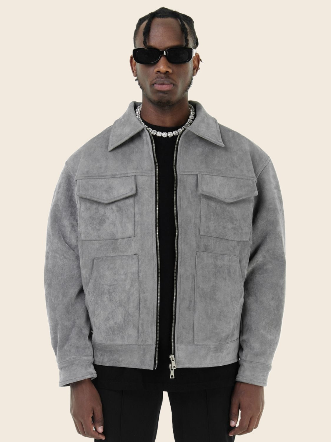 Lucas | Vintage Streetwear Suede Jacket – Casual Retro-Inspired Men’s Outerwear