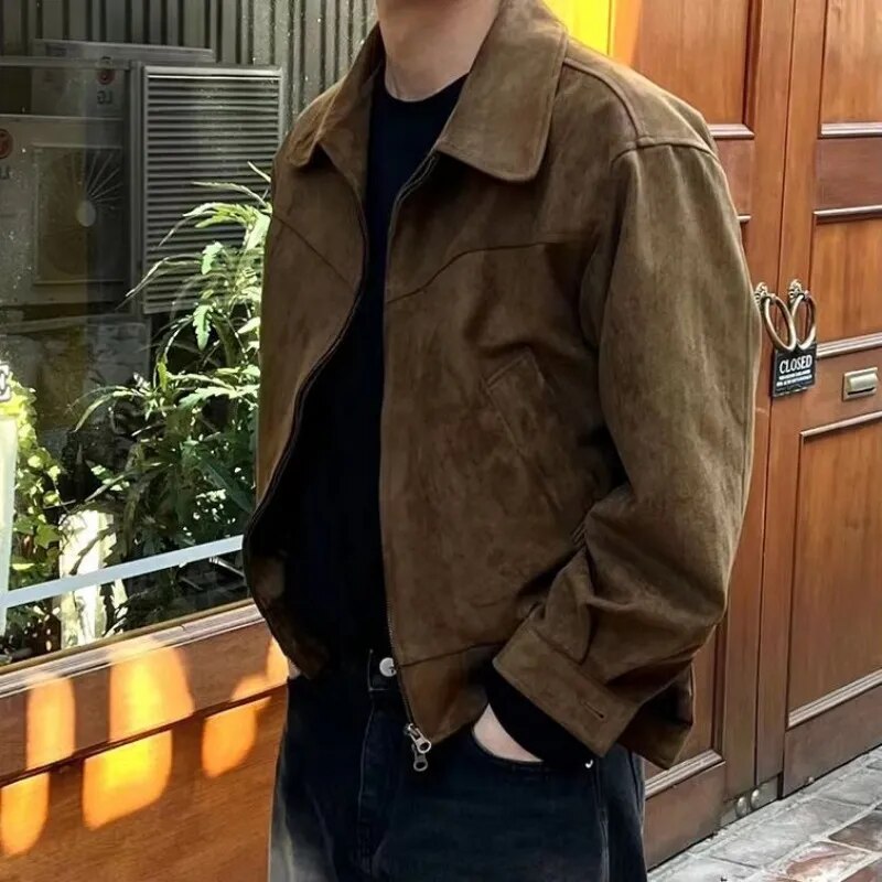 Vintage Men’s Casual Jacket – Classic Lightweight Outerwear