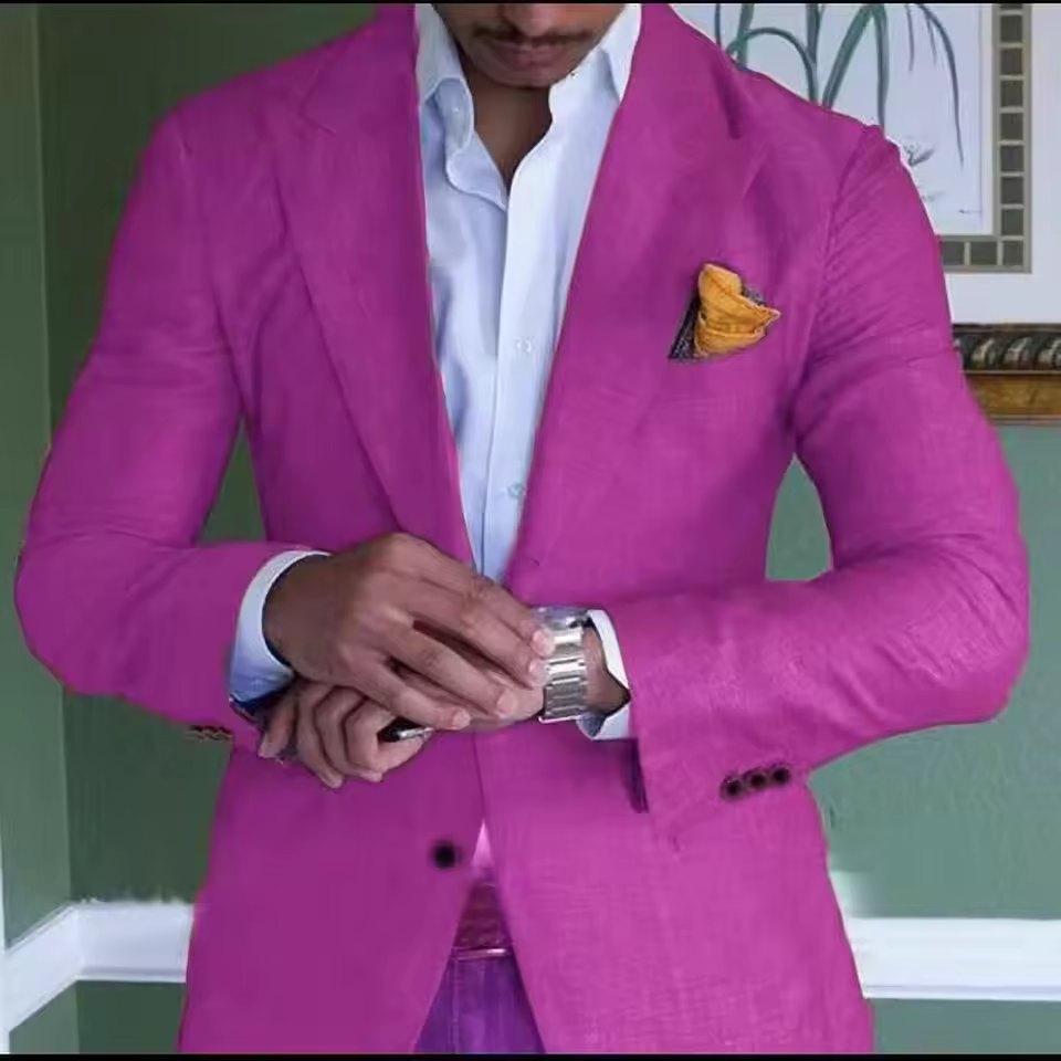 Men’s Slim Fit Linen Blazer – Lightweight, Breathable & Versatile